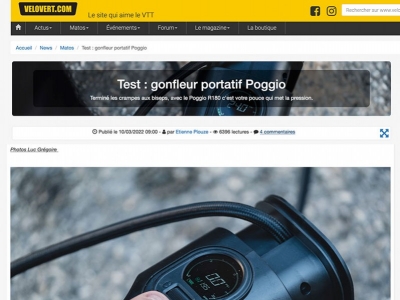 Retrouvez le test Velovert sur le R180
